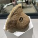 Gucci Gucci Handmade Raw Edge Straw Hat Children Summer Straw Sun Hat Hundred Foldable Fisherman Hat Outing Beach Hat Sunscreen Hat