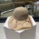 GUCCI Gucci new sun hat female summer UV large brim beach fisherman hat face shielding sunscreen UV color gel sun hat