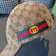 With box cloth bag, Gucci (Gucci) latest original single baseball cap, double G webbing. Counter 11 open mold customized, the highest version, the original canvas material   head cowhide, lightweight and breathable! In-k