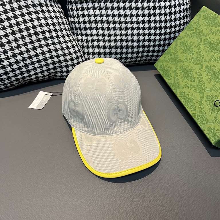 With packaging cloth bag, Gucci Gucci new original single baseball cap, candy color large double G, counter 11 open mold customized, original canvas fabric   head layer cowhide, lightweight and breathable! Basic head cir