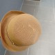 ￥Gucci Gucci New Straw Hat, Rolled Sun Hat, Black Khaki Two Colors, Head Circumference 57cm