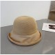 Gucci Gucci Straw Hat, Horseshoe Button Rolled Bowler Hat Foldable, Head Circumference 57cm