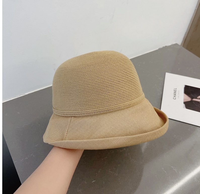 Gucci Gucci Straw Hat, Horseshoe Button Rolled Bowler Hat Foldable, Head Circumference 57cm