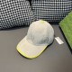 Gucci Gucci Baseball Caps.With packaging cloth bag, Gucci Gucci new original single baseball cap, candy color large double G, counter 11 open mold ordering, original canvas fabric   head layer cowhide, lightweight and br