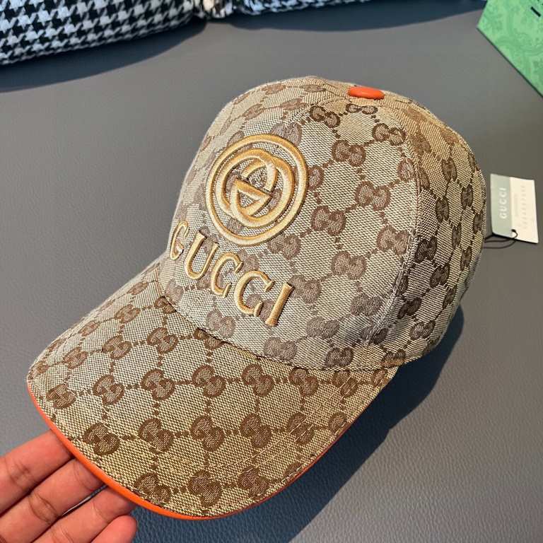 Gucci (Gucci) new original single baseball cap.With box cloth bag, Gucci (Gucci) new original single baseball cap, GUCCI embroidery, 11 open mold customized, heavy gold silk embroidery, details comparable to the counter,