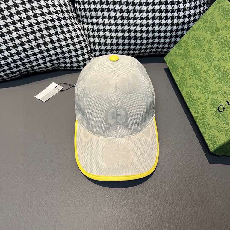 With packaging cloth bag, Gucci Gucci new original single baseball cap, candy color large double G, counter 11 open mold customized, original canvas fabric   head layer cowhide, lightweight and breathable! Basic head cir