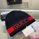 With dust bagGUCCI Gucci original single cap official website new hair band decorated double knit cap, love] [love] wool cashmere double layer cap    warm and stylish, simple and generous, more fashionable high-end atmos