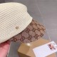 ￥Gucci Gucci New Duck Tongue Straw Hat, Haute Couture, Head Circumference 57cm