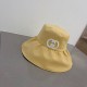 Gucci Gucci new ruffled fisherman's hat, visor fabric hat, head circumference 57cm