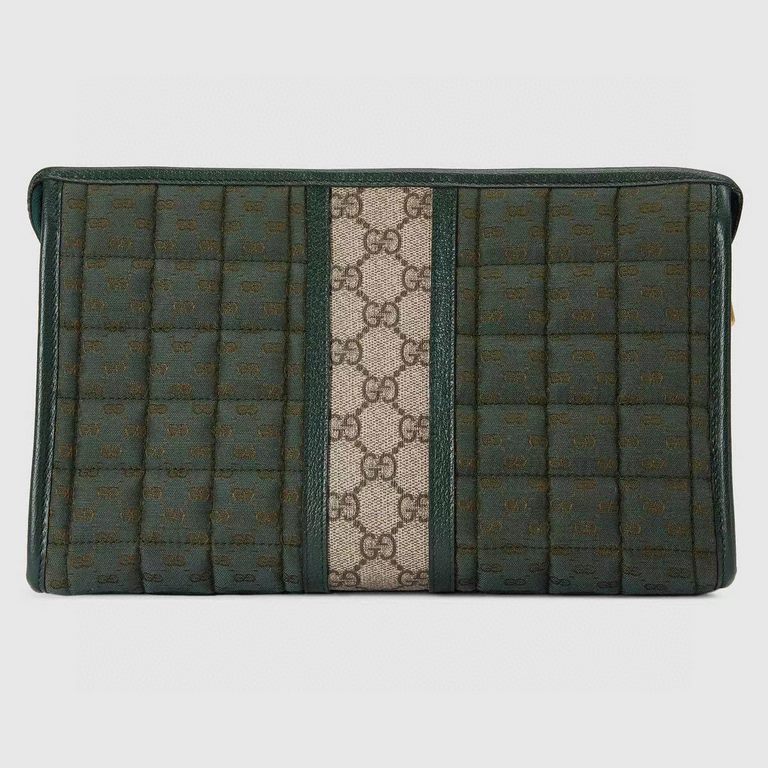 Mini GG Canvas Clutch BagModel No. 751912 FAB7W 6041Our PromiseProduct DetailsPushing the boundaries of design, Gucci's small leather accessories continue to reinterpret classic travel pieces in a personalized way. This 