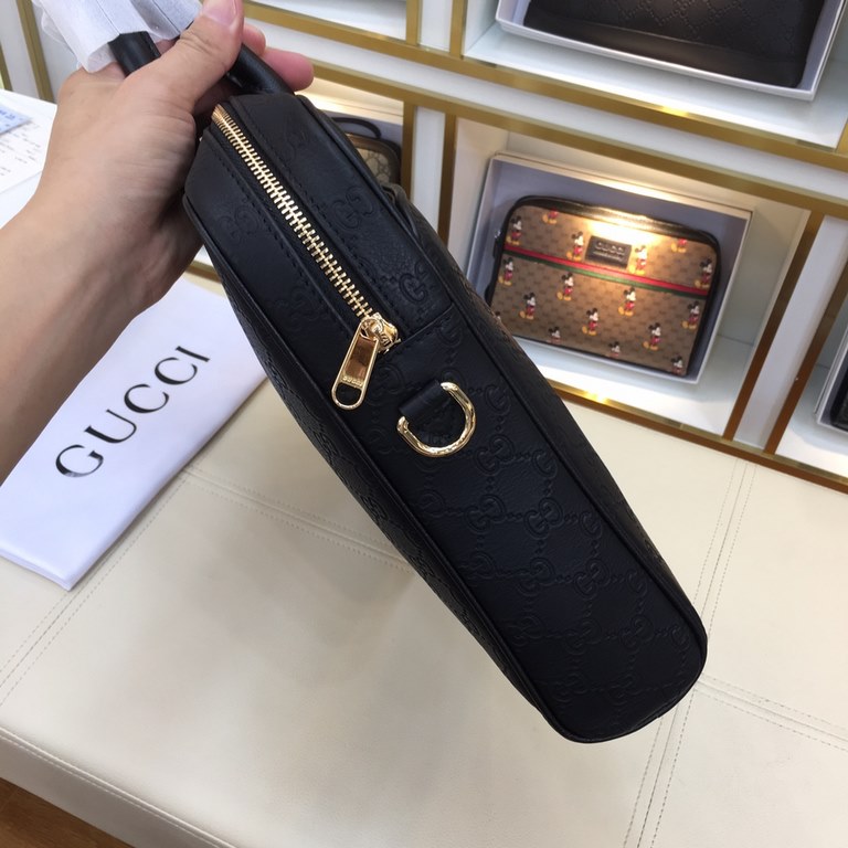 Original single goods [love] Gucci original single authentic new counter with the same high-end men's casual briefcase   workmanship is super refined and elegant. With imported raw materials cowhide counter special hardw