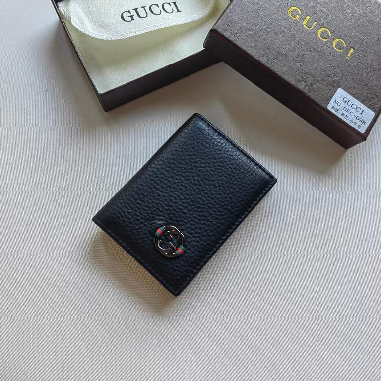 Brand   [pleasant] GUCCI business card bag original single   Material   [pleasant] Imported original cowhide leather  Color   [Pleasant] Black.  Size   [pleasant] 10.58