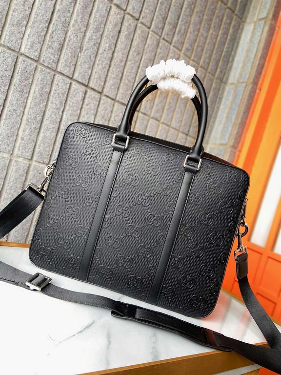 Model 798    Gucci official synchronization high version of the briefcase handbag exclusive first original single cowhide leather material top hardware accessories non-market ordinary goods low-profile luxury completely 