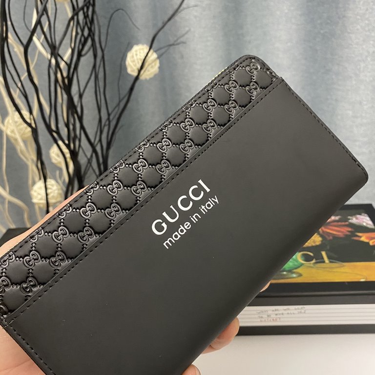 () [Original] Gucci Gucci  [Model] 666073 small wallet [Size] 19-10-2.5cm [Color] black high-end quality (original authentic) [Material] Gucci counter purchases classic  original imported   cowhide  authentic imported YK