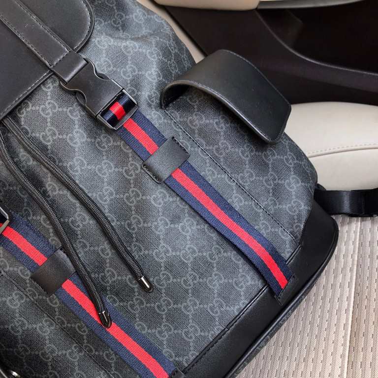 秘 [Gucci]     Italian Milan counter new    imported waterproof special fabrics with cowhide  [strong] casual outdoor backpacks, call the counter      top original single goods   [strong] that the texture is impeccable an