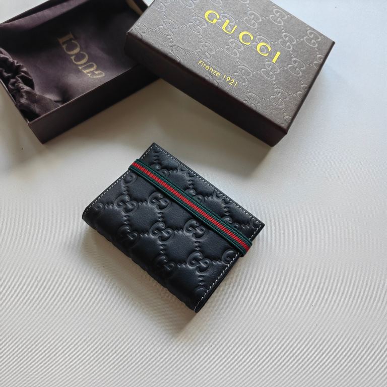 Brand   [pleasant] Gucci business card case original single   Material   [Happy] Imported Original Cowhide Leather  Color   [pleasant] Black.  Size   [pleasant] 10.58