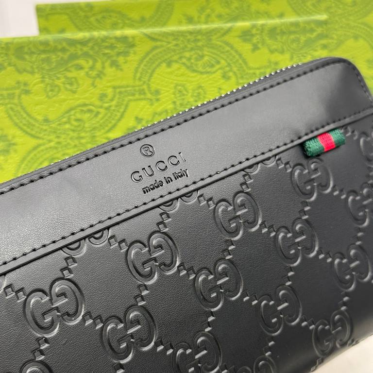 [Original] Gucci Gucci  [Model] 6660113 small wallet [Size] 19-10-2.5cm [Color] black High-end quality (original authentic) [Material] Gucci counter purchases classic  original imported   cowhide  authentic imported YKK 