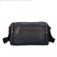 Model 7804#Size L27.5W10.5H17.5cmPlanted Leather Leather Men's Casual Single Shoulder Crossbody Head Layer Cowhide Chest Bag Soft Large Capacity Vintage Street Fashion Men's Bag Black