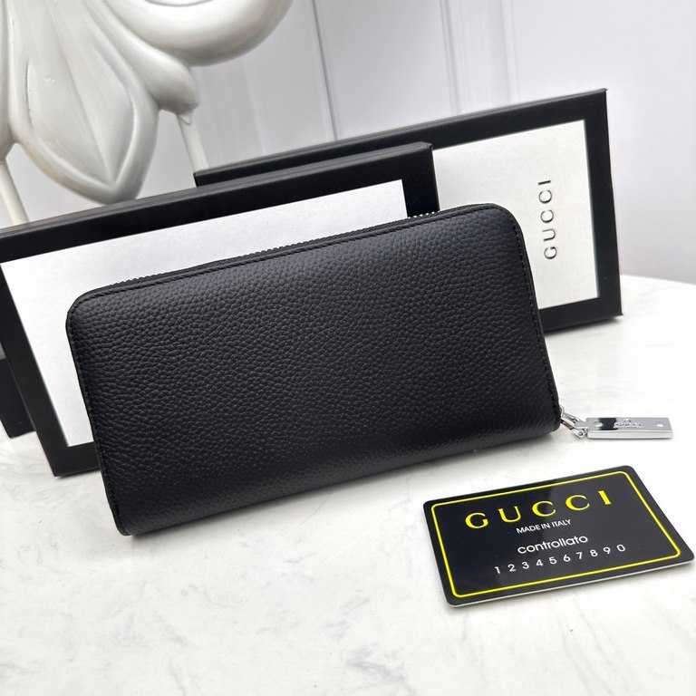 () [Original] Gucci Gucci  [Model] 666002 small wallet [Size] 19-10-2.5cm [Color] black high-end quality (original authentic) [Material] Gucci counter purchases of the classic  the original imported   cowhide  authentic 