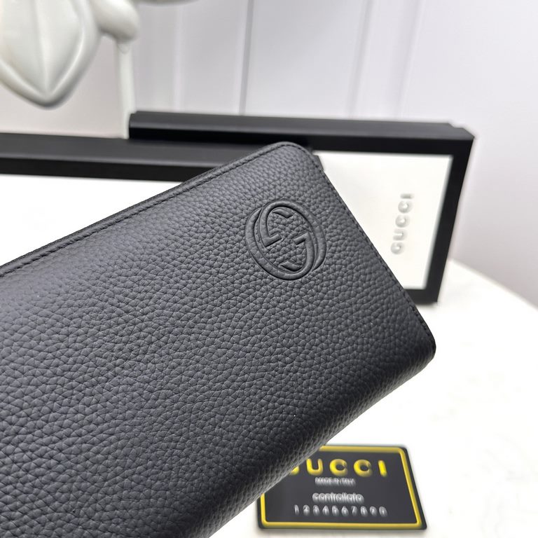 () [Original] Gucci Gucci  [Model] 666002 small wallet [Size] 19-10-2.5cm [Color] black high-end quality (original authentic) [Material] Gucci counter purchases of the classic  the original imported   cowhide  authentic 