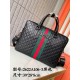 A106-3Gucci Gucci pure cowhide leather briefcase   men's casual handbag computer bag Using exquisite inlay fine work, the classic hundred Physical photography Original original fabric size 39.28.8