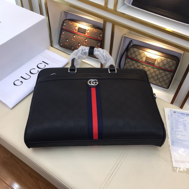 .     Original official website 66560-4 Gucci original single authentic new counter with the same high-end men's casual briefcase   workmanship is super refined and elegant. With imported raw materials cowhide counter sp