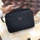 Original quality [large capacity] G family (Model 2367-3) casual shoulder crossbody bag [color] black ~ high-end quality (top workmanship) [material] Gucci GUCCl Generation of new   original imported head layer   cowhide