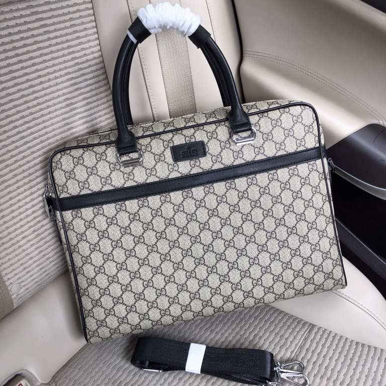 Hanging [Gucci 88124 Beige]    Counter newest explosive men's briefcase, heavy new channel goods   energetic   ideal choice for men   original hardware  LOGO clear and unparalleled   top specialization PVC with head-laye