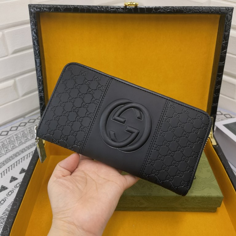 () [Original] Gucci  [Model] 666094 small wallet [Size] 19-10-2.5cm [Color] black High-end quality (original authentic) [Material] Gucci counter purchases classic  original imported   cowhide  authentic imported YKK logo