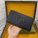 () [Original] Gucci  [Model] 666094 small wallet [Size] 19-10-2.5cm [Color] black High-end quality (original authentic) [Material] Gucci counter purchases classic  original imported   cowhide  authentic imported YKK logo