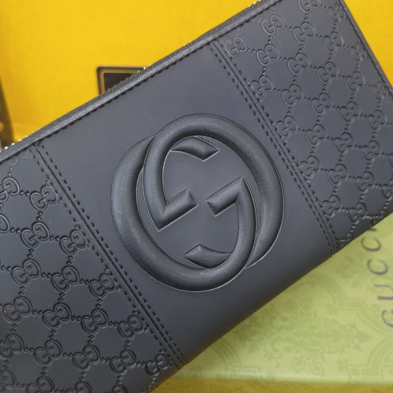 () [Original] Gucci  [Model] 666094 small wallet [Size] 19-10-2.5cm [Color] black High-end quality (original authentic) [Material] Gucci counter purchases classic  original imported   cowhide  authentic imported YKK logo