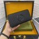 () [Original] Gucci  [Model] 666094 small wallet [Size] 19-10-2.5cm [Color] black High-end quality (original authentic) [Material] Gucci counter purchases classic  original imported   cowhide  authentic imported YKK logo