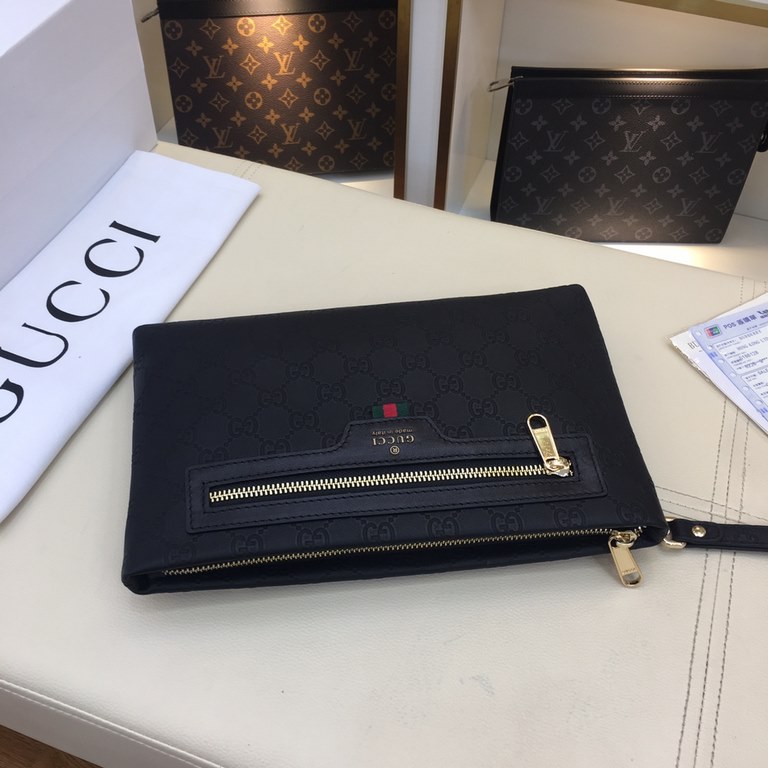 .   Original official website 66578-4 Gucci original single authentic new counter with the same high-end men's casual clutch   workmanship is super refined and elegant. With imported raw materials cowhide counter special