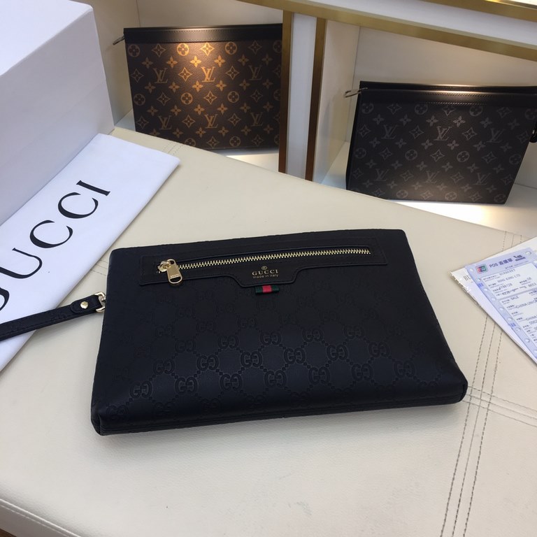 .   Original official website 66578-4 Gucci original single authentic new counter with the same high-end men's casual clutch   workmanship is super refined and elegant. With imported raw materials cowhide counter special