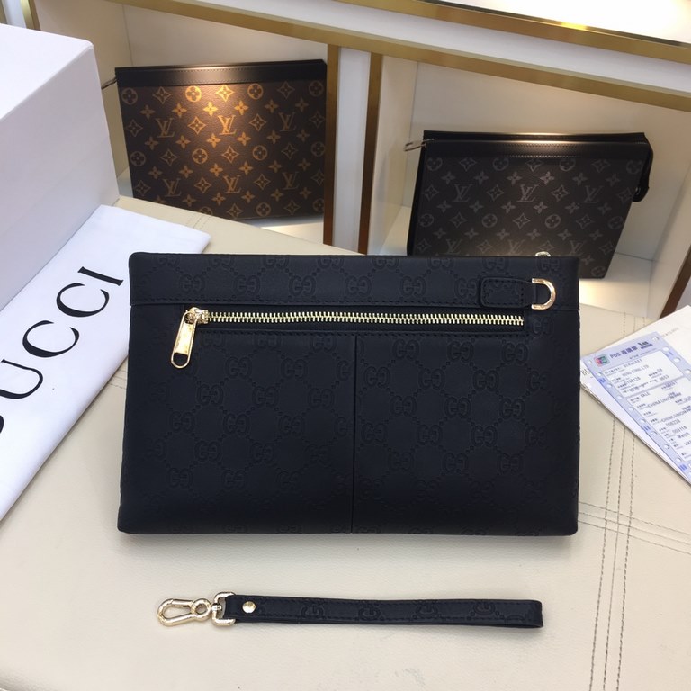 .   Original official website 66578-4 Gucci original single authentic new counter with the same high-end men's casual clutch   workmanship is super refined and elegant. With imported raw materials cowhide counter special