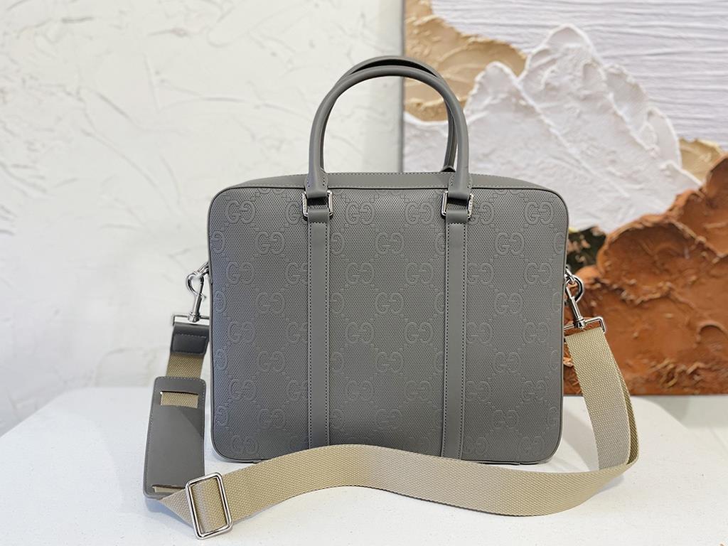 Gucci official synchronization high version of the briefcase handbag exclusive first original single cowhide leather material top hardware accessories not the market ordinary goods low-profile luxury completely not flash