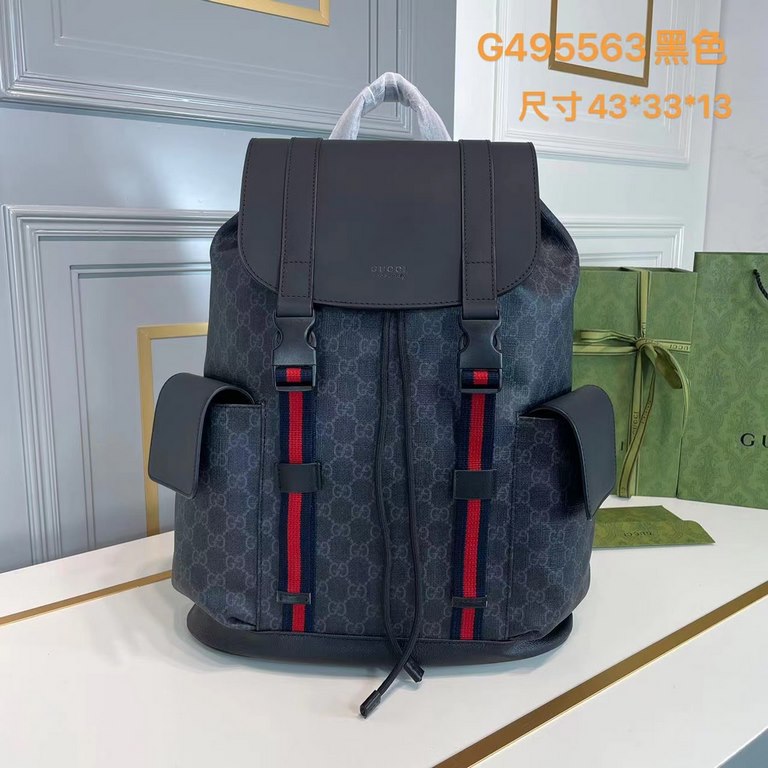 Original single goods [love] Gucci counter with the same models [fireworks] official website synchronization original single authentic. Counter with the same high-end men's casual backpack   workmanship is super refined 