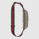 GGG Belt Pouch Model No. 760217Widely used in Gucci's collections, GGG Supreme canvas has become an iconic fabric. On this fanny pack, it's crafted in beige and ebony, injecting a touch of modernity into this accessory.G