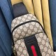 Gucci GUCCI Chest BagSize 18-31-5Counter new    heavy hit replica   original leather replica   leather super soft   super large capacity   customized counter original hardware  smooth zipper    perfect craftsmanship   re