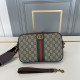 The original official website [original single goods [love] Gucci original single authentic new counter with the same high-end men's casual cross-body bag   workmanship is super refined and elegant. Equipped with importe