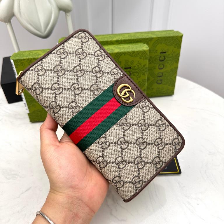 () [Original] Gucci Gucci  [Model] 6660118 small wallet [Size] 19-10-2.5cm [Color] coffee color High-end quality (original authentic) [Material] Gucci counter purchases of the classic  the original imported   cowhide  au