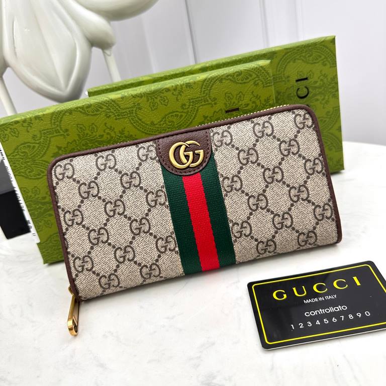 () [Original] Gucci Gucci  [Model] 6660118 small wallet [Size] 19-10-2.5cm [Color] coffee color High-end quality (original authentic) [Material] Gucci counter purchases of the classic  the original imported   cowhide  au