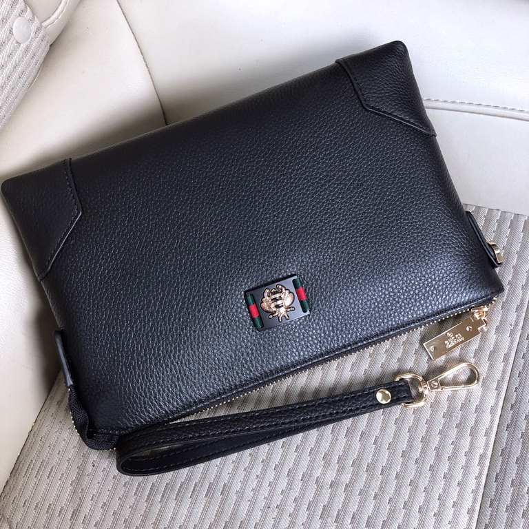 秘秘 [Gucci 133-9 Clutch]   [color] European original single water goods handbag, heavy to create a new channel goods   Energetic   Ideal for men's   Original hardware  LOGO clear as day   Top original head layer cowhide  