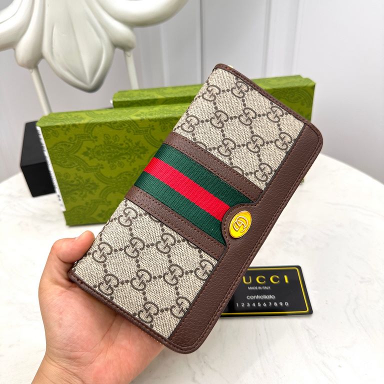 () [Original] Gucci Gucci  [Model] 6660111 small wallet [Size] 19-10-2.5cm [Color] coffee color High-end quality (original authentic) [Material] Gucci counter purchases of the classic  the original imported   cowhide  au