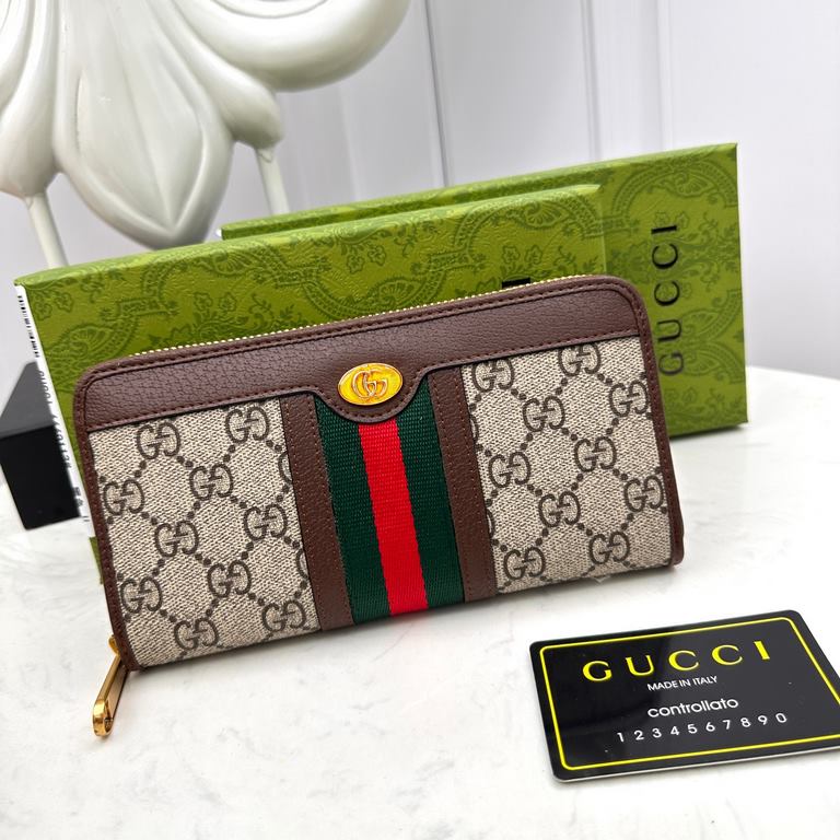 () [Original] Gucci Gucci  [Model] 6660111 small wallet [Size] 19-10-2.5cm [Color] coffee color High-end quality (original authentic) [Material] Gucci counter purchases of the classic  the original imported   cowhide  au