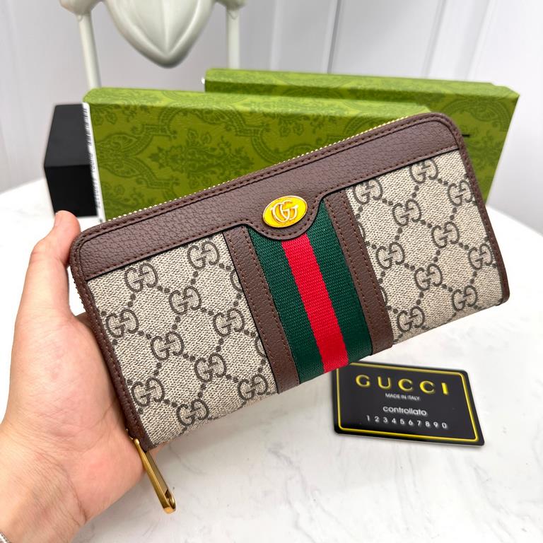 () [Original] Gucci Gucci  [Model] 6660111 small wallet [Size] 19-10-2.5cm [Color] coffee color High-end quality (original authentic) [Material] Gucci counter purchases of the classic  the original imported   cowhide  au