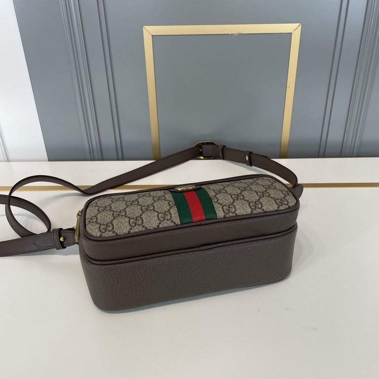 [Original single goods [love] Gucci original single authentic new counter with the same high-end men's casual cross-body bag   workmanship is super refined and elegant. With imported raw materials cowhide counter special