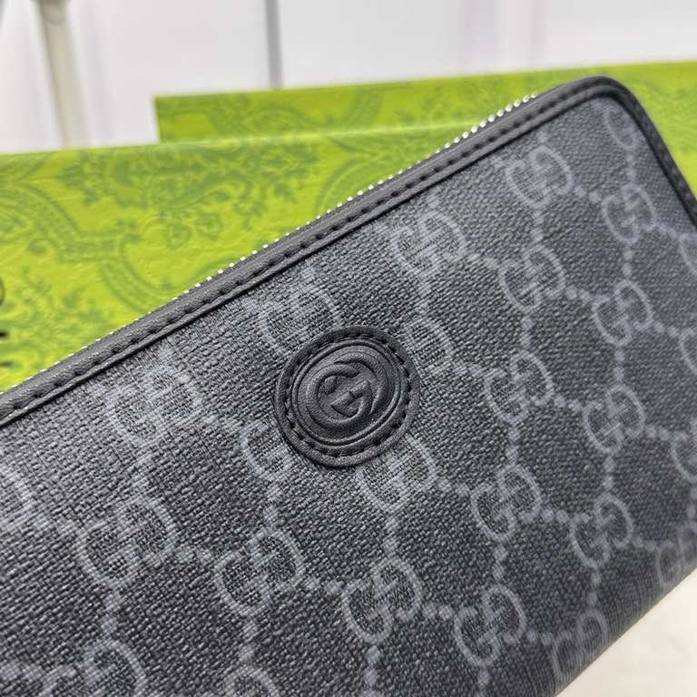 [Original] Gucci Gucci  [Model] 6660107 small wallet [Size] 19-10-2.5cm [Color] black High-end quality (original authentic) [Material] Gucci counter purchases classic  original imported   cowhide  authentic imported YKK 