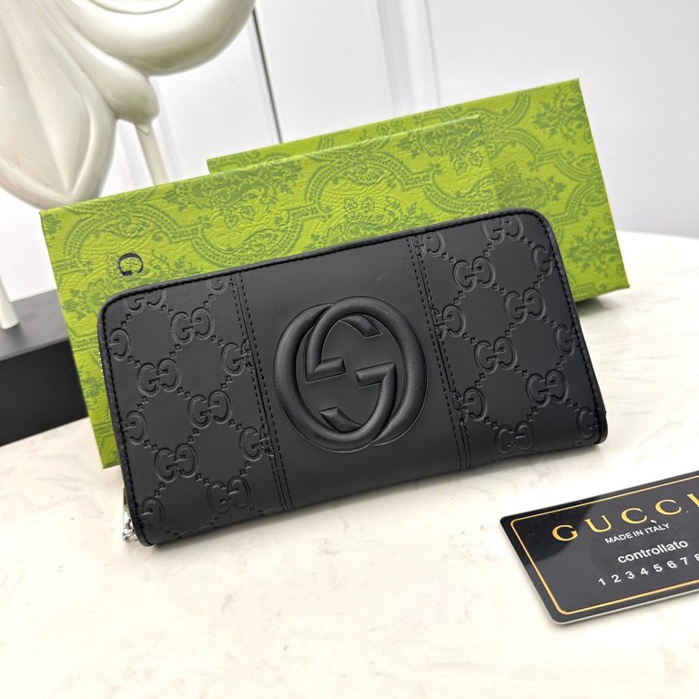 [Original] Gucci Gucci  [Model] 666084 Small Wallet [Size] 19-10-2.5cm [Color] Black High-end quality (original authentic) [Material] Gucci Counter OEM Classic  Original imported   cowhide  Authentic imported YKK logo ha