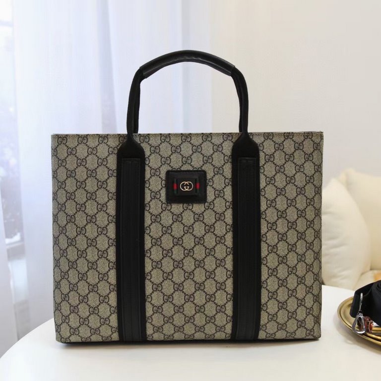 秘秘 [Gucci 88125 】     Counter the latest explosion of men's briefcases, heavy money to create a new channel goods   energetic   ideal for men's   original hardware  LOGO clear and unparalleled   top layer of head Cowhide